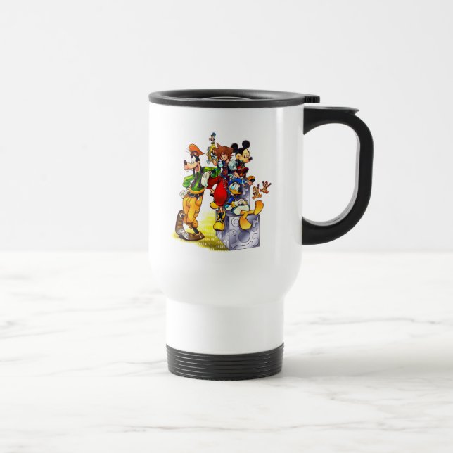 Kingdom Hearts: coded | Group Key Art Travel Mug (Right)