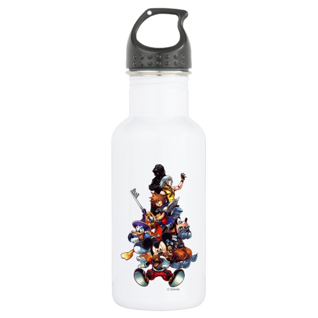 Kingdom Hearts: coded | Main Cast Key Art 532 Ml Water Bottle (Front)