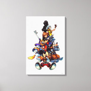 Kingdom Hearts: coded   Main Cast Key Art Canvas Print