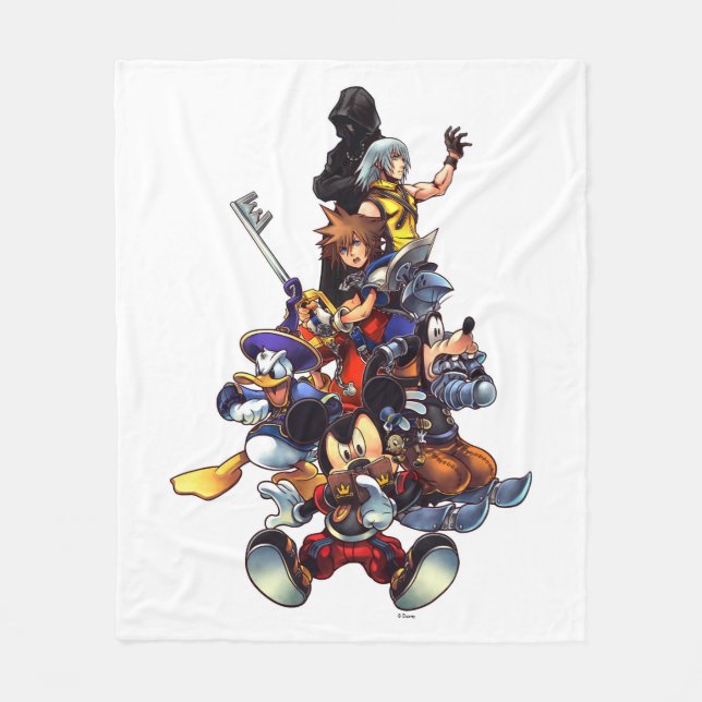Kingdom Hearts: coded | Main Cast Key Art Fleece Blanket (Front)