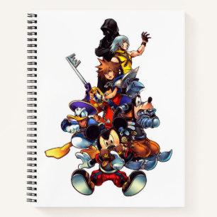 Kingdom Hearts: coded Main Cast Key Art Notebook