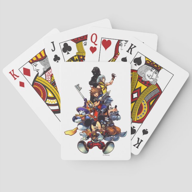 Kingdom Hearts: coded | Main Cast Key Art Playing Cards (Back)