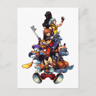 Kingdom Hearts: coded   Main Cast Key Art Postcard