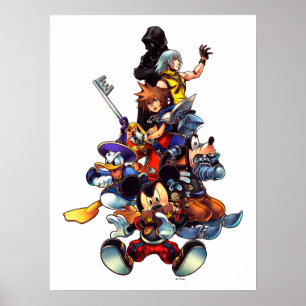 Kingdom Hearts: coded   Main Cast Key Art Poster