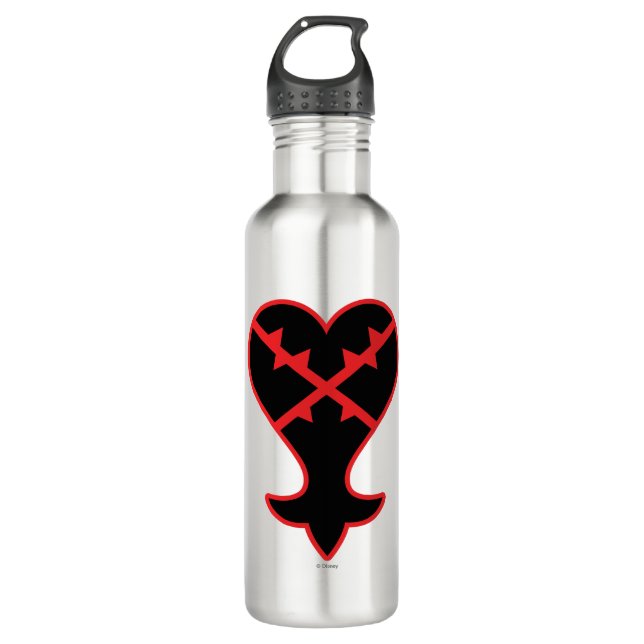Kingdom Hearts | Emblem Heartless Symbol 710 Ml Water Bottle (Front)