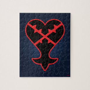 Kingdom Hearts Emblem Heartless Symbol Jigsaw Puzzle