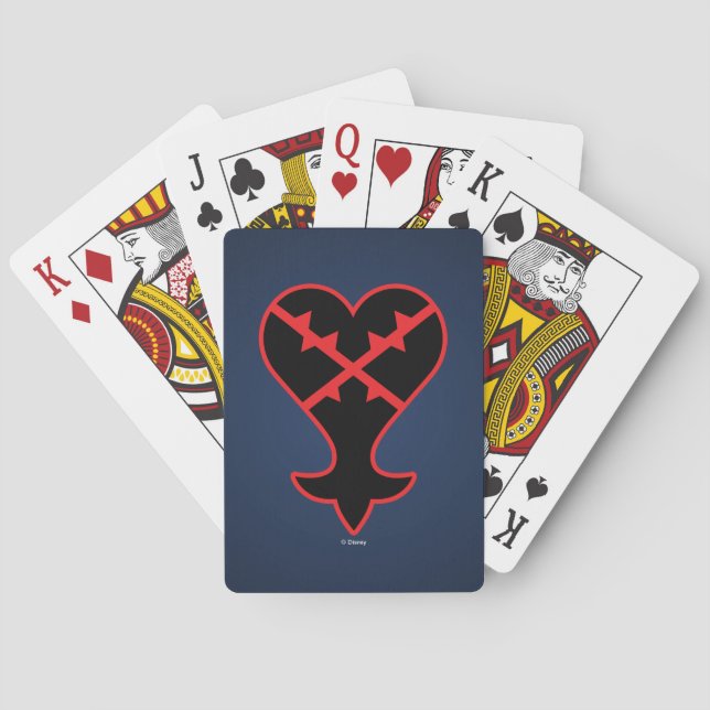 Kingdom Hearts | Emblem Heartless Symbol Playing Cards (Back)