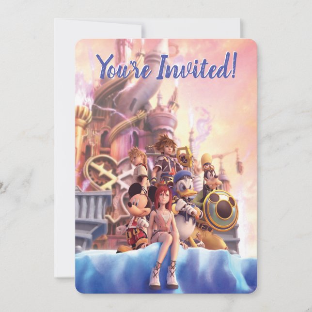 Kingdom Hearts II | Hollow Bastion Key Art Invitation (Front)