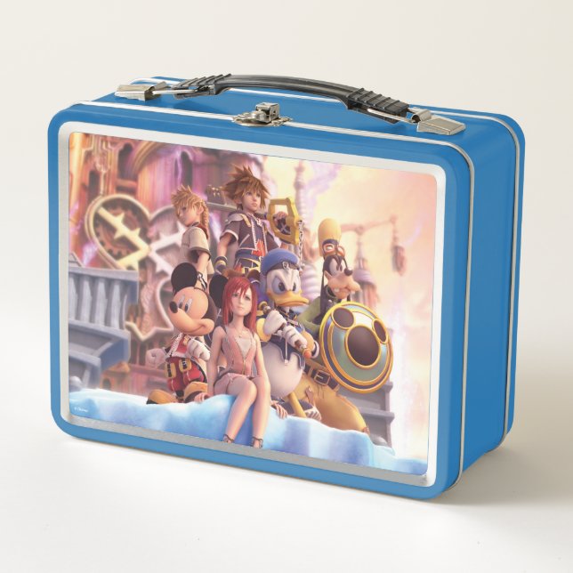 Kingdom Hearts II | Hollow Bastion Key Art Metal Lunch Box (Front)
