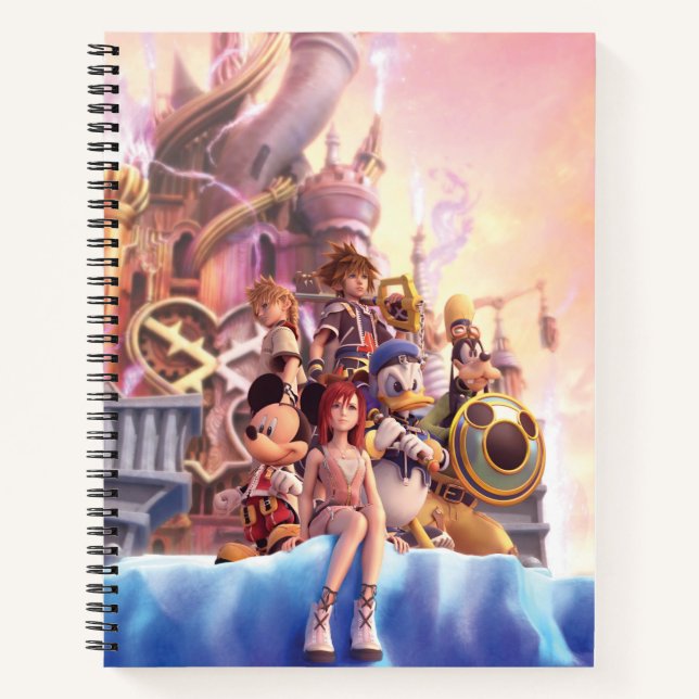 Kingdom Hearts II | Hollow Bastion Key Art Notebook (Front)