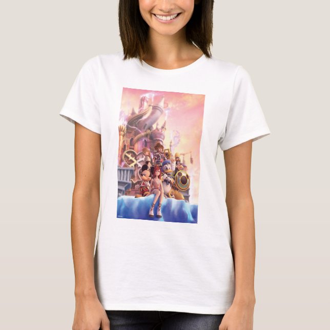 Kingdom Hearts II | Hollow Bastion Key Art T-Shirt (Front)