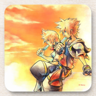 Kingdom Hearts II   Roxas & Sora Eating Ice Pops Coaster