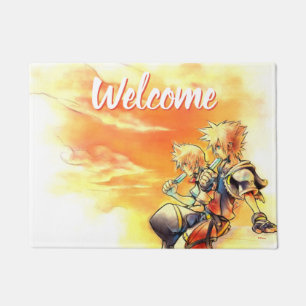 Kingdom Hearts II   Roxas & Sora Eating Ice Pops Doormat