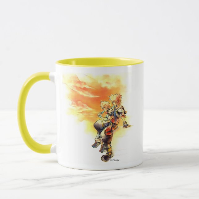 Kingdom Hearts II | Roxas & Sora Eating Ice Pops Mug (Left)