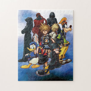 Kingdom Hearts II Sora in Group Reaching Out Jigsaw Puzzle