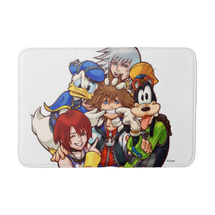 Kingdom Hearts   Main Cast Illustration Bath Mat