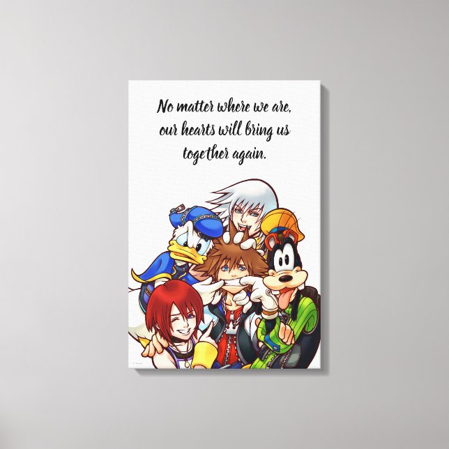 Kingdom Hearts | Main Cast Illustration Canvas Print (Front)