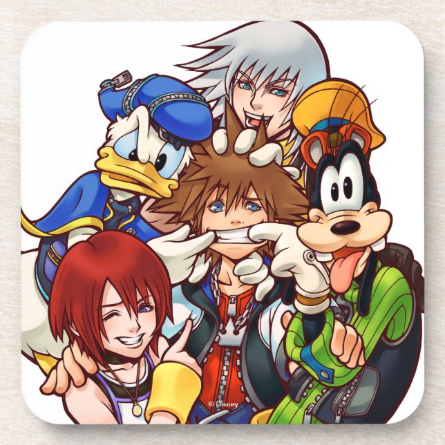 Kingdom Hearts | Main Cast Illustration Coaster (Front)