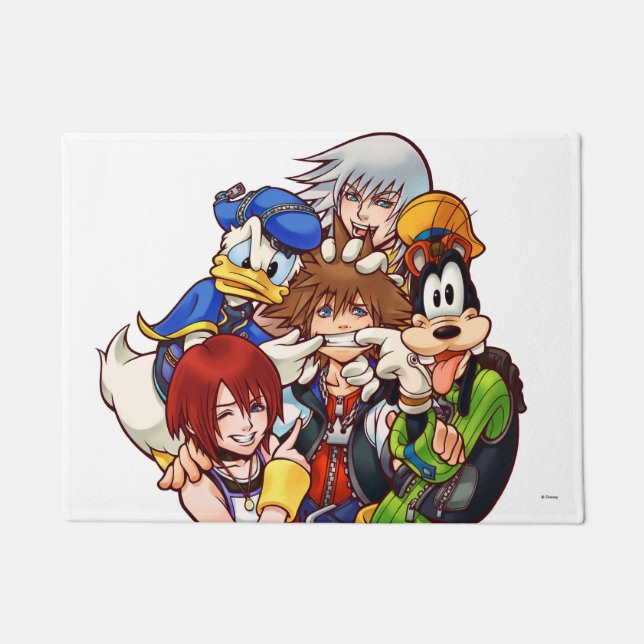 Kingdom Hearts | Main Cast Illustration Doormat (Front)