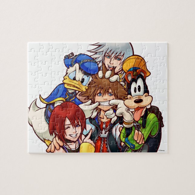 Kingdom Hearts | Main Cast Illustration Jigsaw Puzzle (Horizontal)