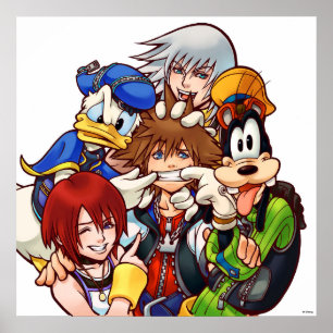 Kingdom Hearts   Main Cast Illustration Poster