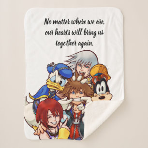 Kingdom Hearts   Main Cast Illustration Sherpa Blanket