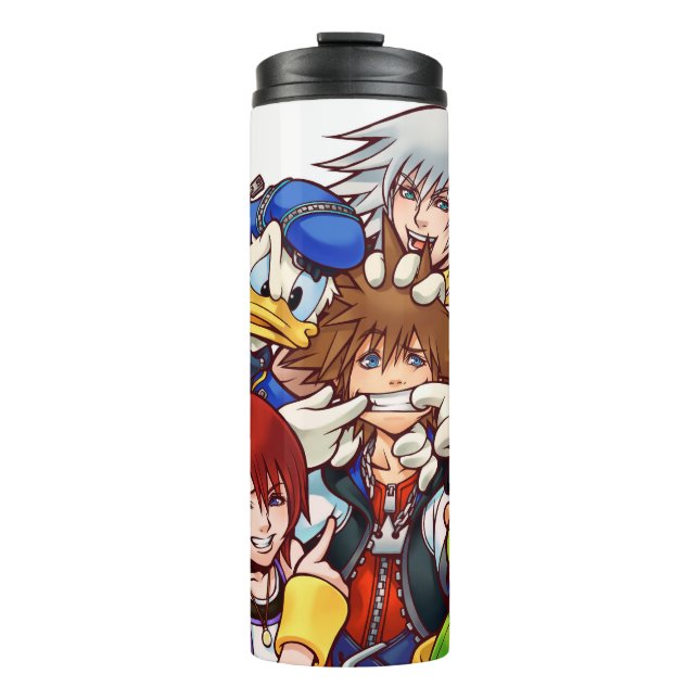 Kingdom Hearts | Main Cast Illustration Thermal Tumbler (Front)