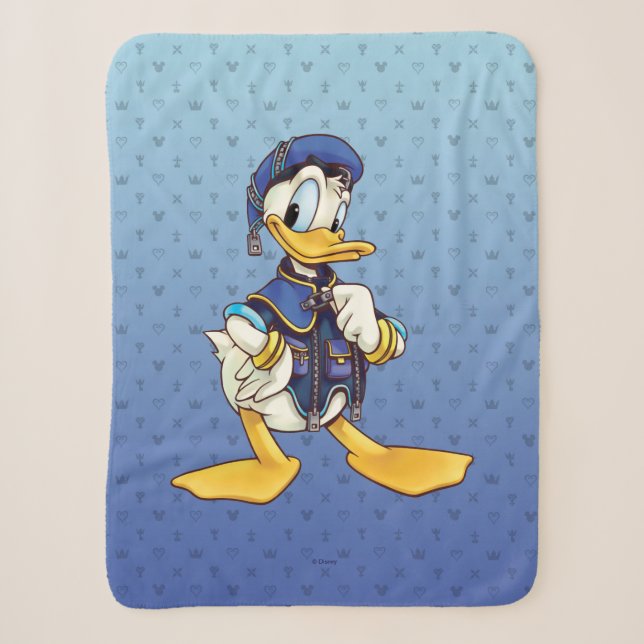 Kingdom Hearts | Royal Magician Donald Duck Sherpa Blanket (Front)