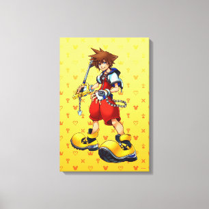 Kingdom Hearts   Sora Character Illustration Canvas Print