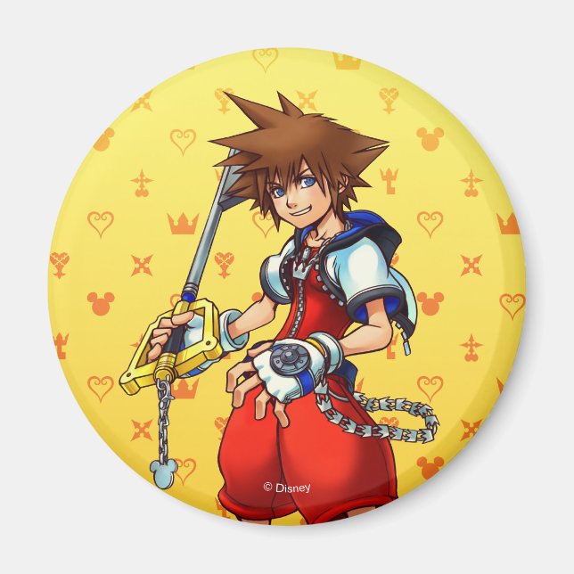 Kingdom Hearts | Sora Character Illustration Magnet (Front)