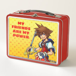 Kingdom Hearts Sora Character Illustration Metal Lunch Box
