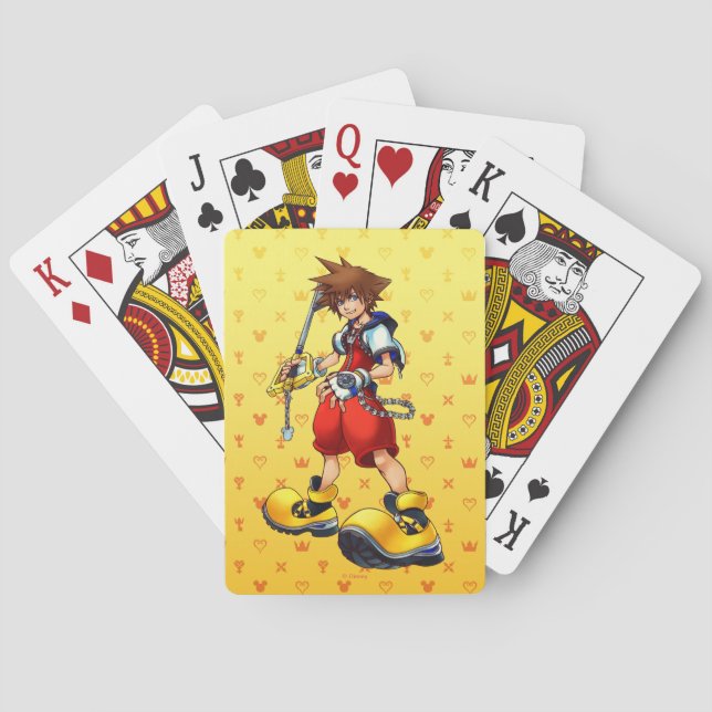 Kingdom Hearts | Sora Character Illustration Playing Cards (Back)