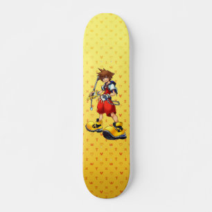 Kingdom Hearts   Sora Character Illustration Skateboard