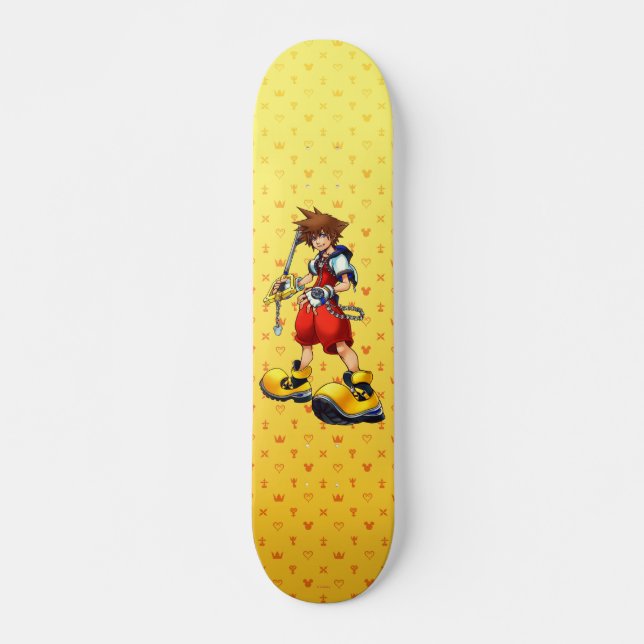 Kingdom Hearts | Sora Character Illustration Skateboard (Front)