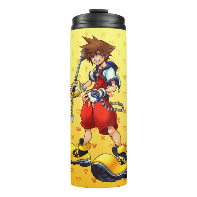 Kingdom Hearts | Sora Character Illustration Thermal Tumbler (Front)