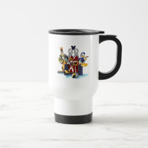 Kingdom Hearts   Sora, Donald, & Goofy On Throne Travel Mug