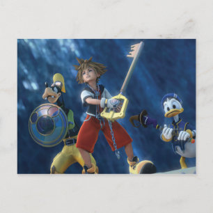 Kingdom Hearts   Sora, Goofy, & Donald Film Still Postcard