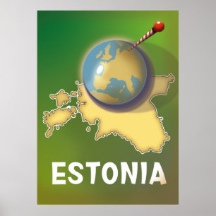 Kingdom of Belgium beautiful map Poster