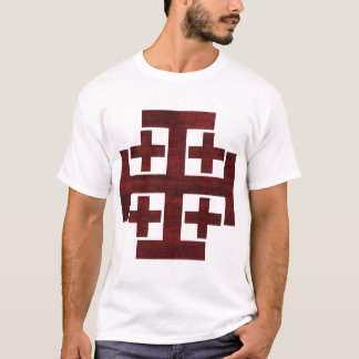 Kingdom of Jerusalem - Red and Black T-Shirt