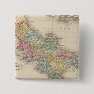 Kingdom of Naples or the Two Sicilies 2 Inch Square Button