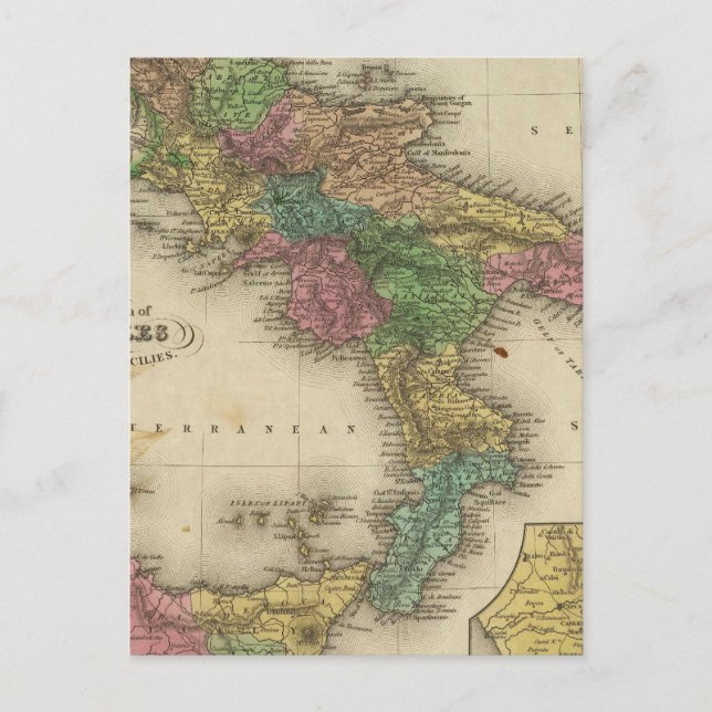 Kingdom of Naples or The Two Sicilies 2 Postcard (Front)