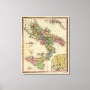 Kingdom of Naples or The Two Sicilies Canvas Print