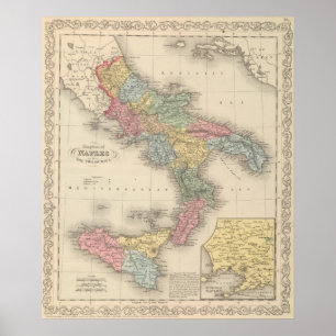 Kingdom of Naples or the Two Sicilies Poster