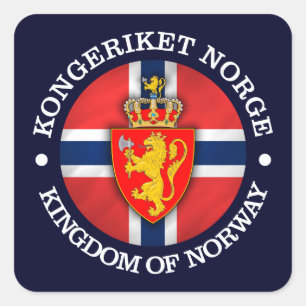 Kingdom of Norway Square Sticker