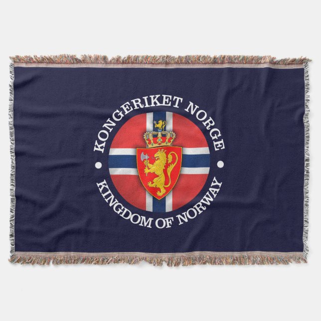 Kingdom of Norway Throw Blanket (Front)