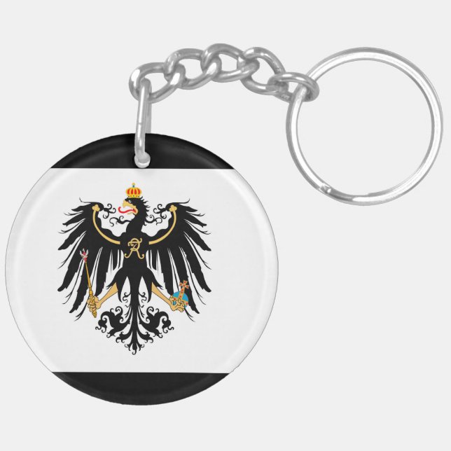 Kingdom of Prussia national flag Keychain (Back Left)