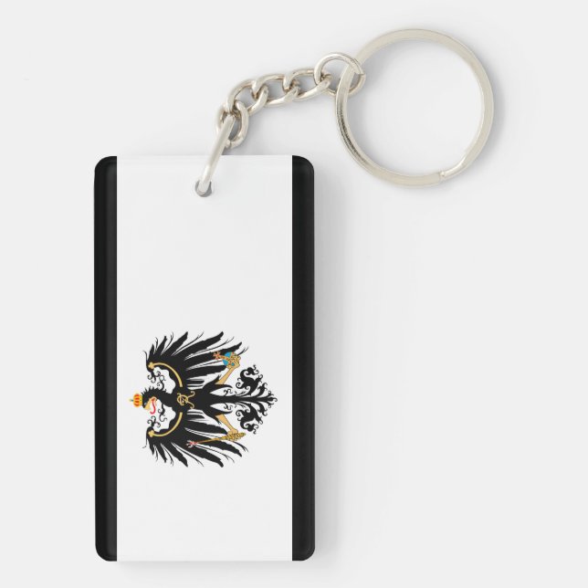 Kingdom of Prussia national flag Keychain (Back)