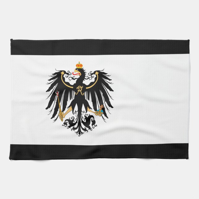 Kingdom of Prussia national flag Kitchen Towel (Horizontal)