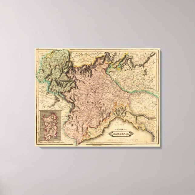 Kingdom of Sardinia 2 Canvas Print (Front)