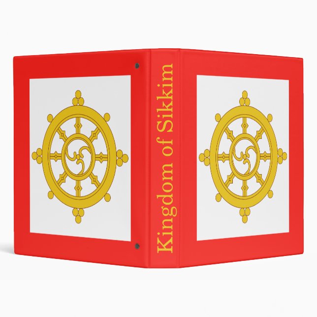 Kingdom of Sikkim Flag Binder (Background)